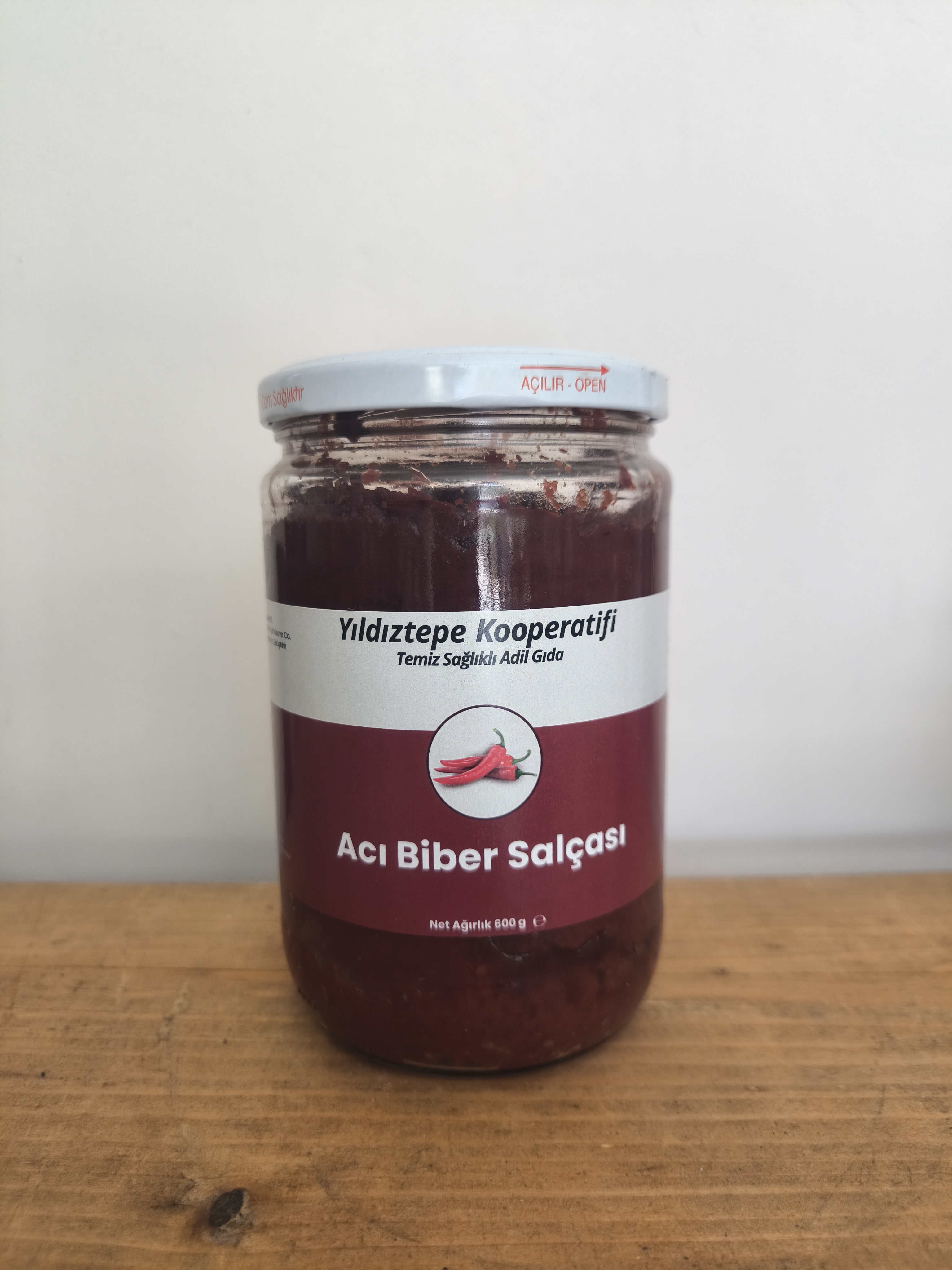 ACI BİBER SALÇASI 600 GR - YILDIZTEPE KOOPERATİFİ