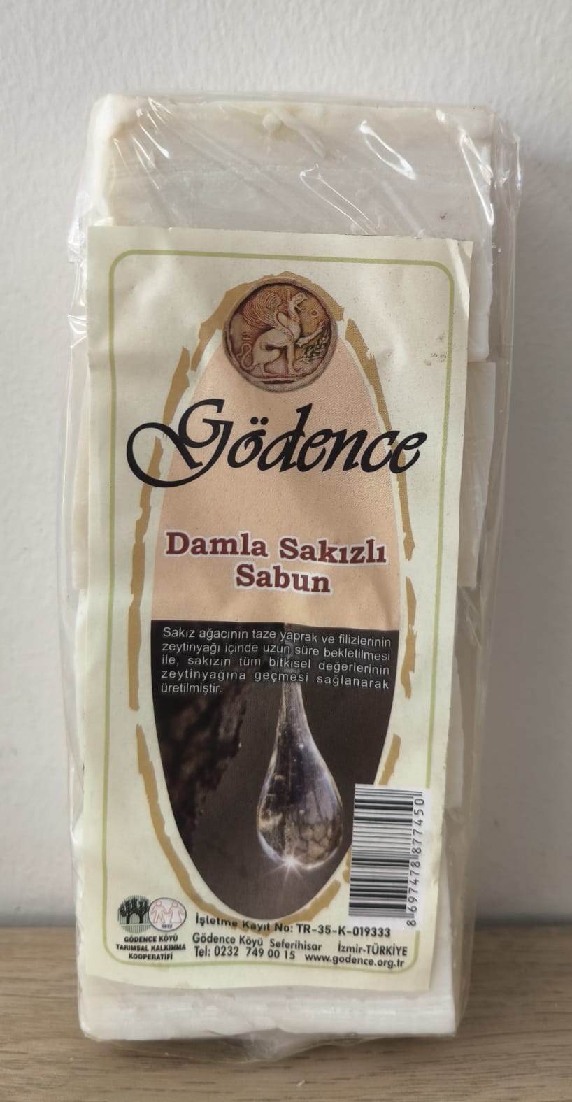 Damla Sakızlı Zeytinyağlı Sabun (4 adet)-Gödence Koop.