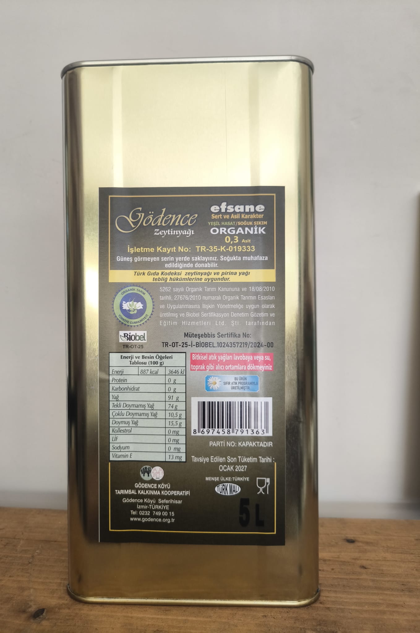 EFSANE 5 LT - GÖDENCE TARIMSAL KALKINMA KOOPERATİFİ