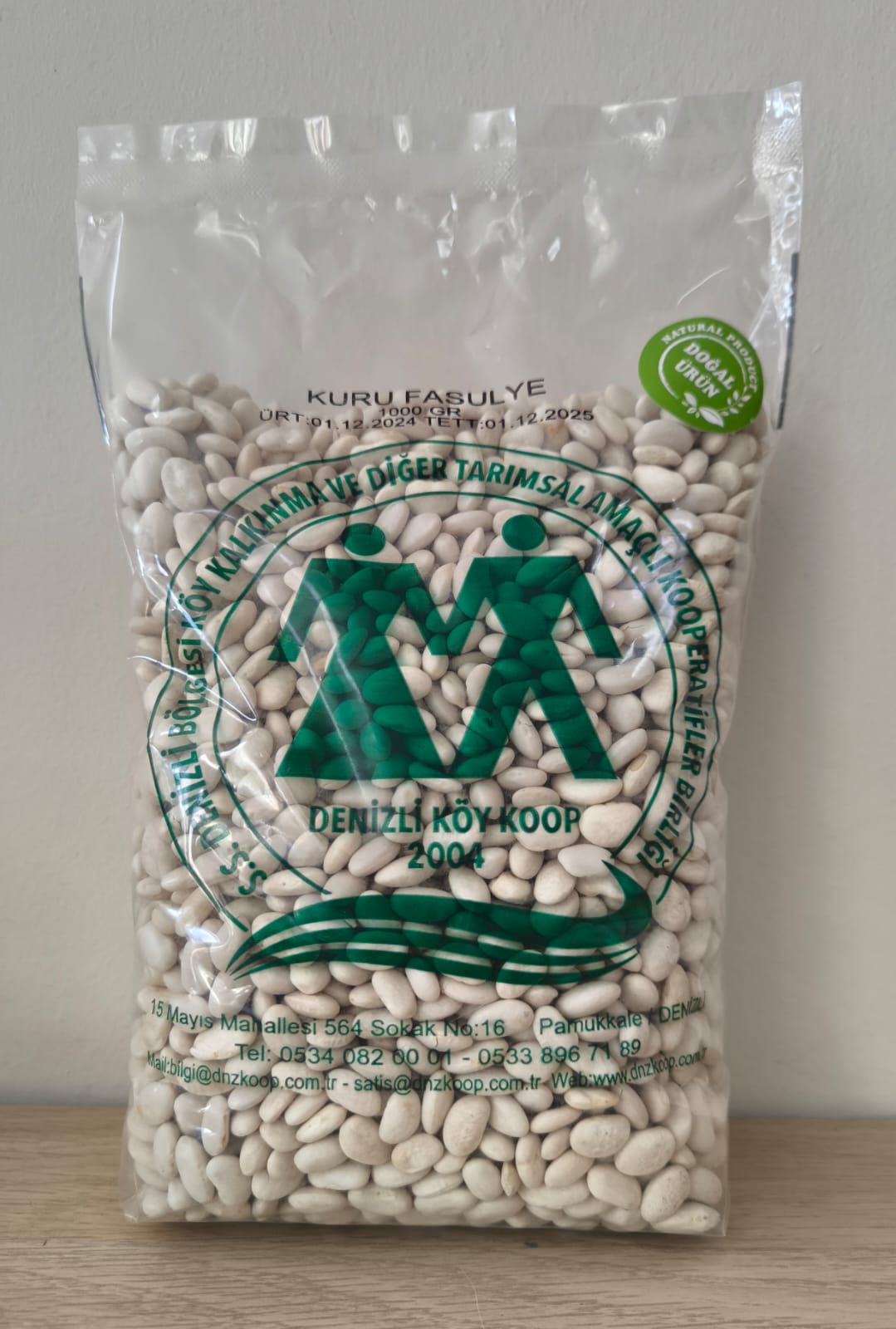 Kuru Fasulye 1000 gr- Denizli Koop.