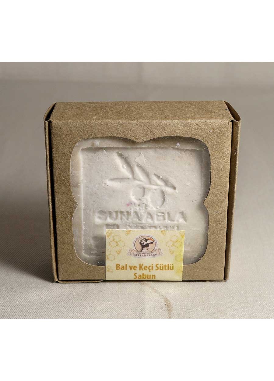 Kül Suyu Zeytinyağı Sabunu (Bal ve Keçi Sütlü)150 gr - Suna Abla Sabunları