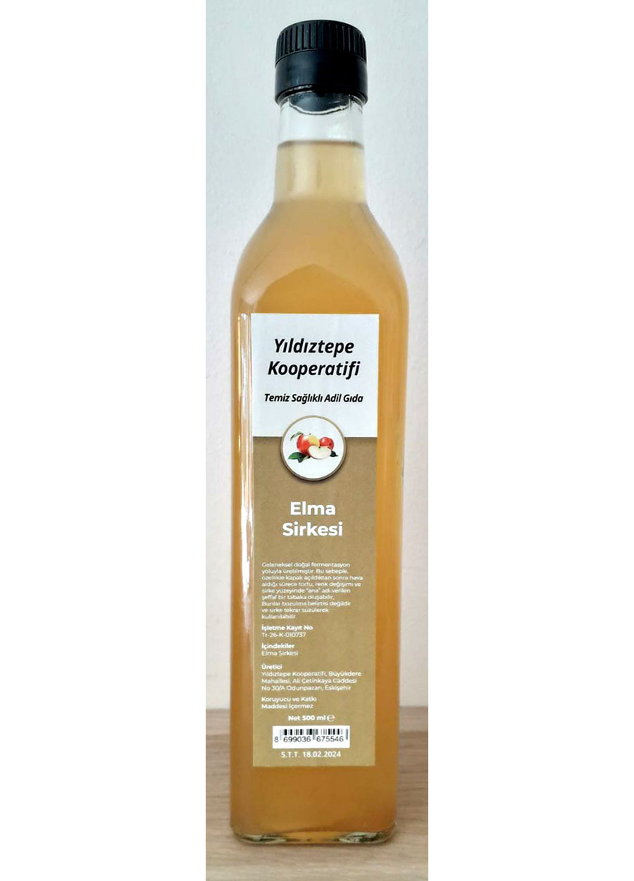 Elma Sirkesi 500 ml - Yıldıztepe Kooperatifi