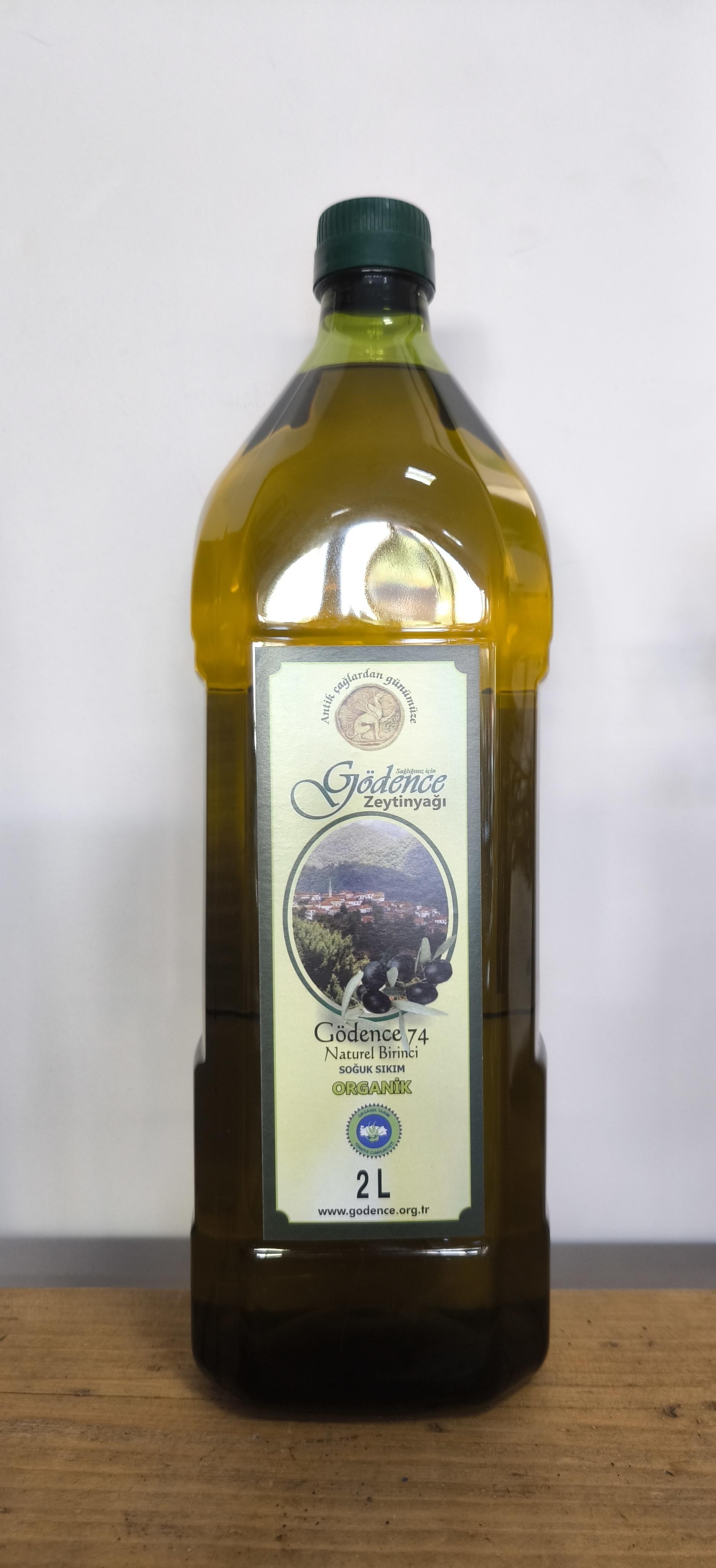 Gödence 74 Organik Zeytinyağı Naturel Birinci Soğuk Sıkım 2 Lt - Gödence Kooperatifi