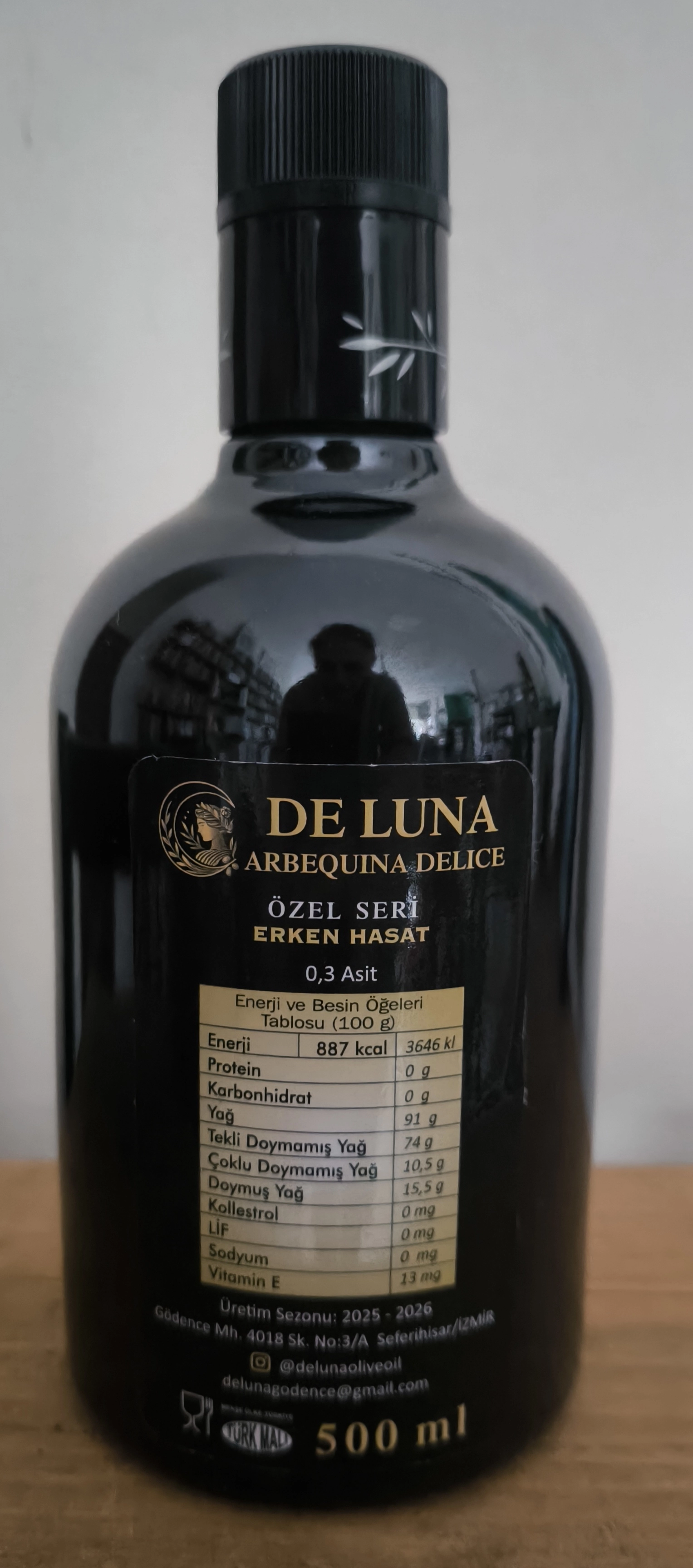 Arbequina Delice Zeytinyağı 500 ml - De Luna