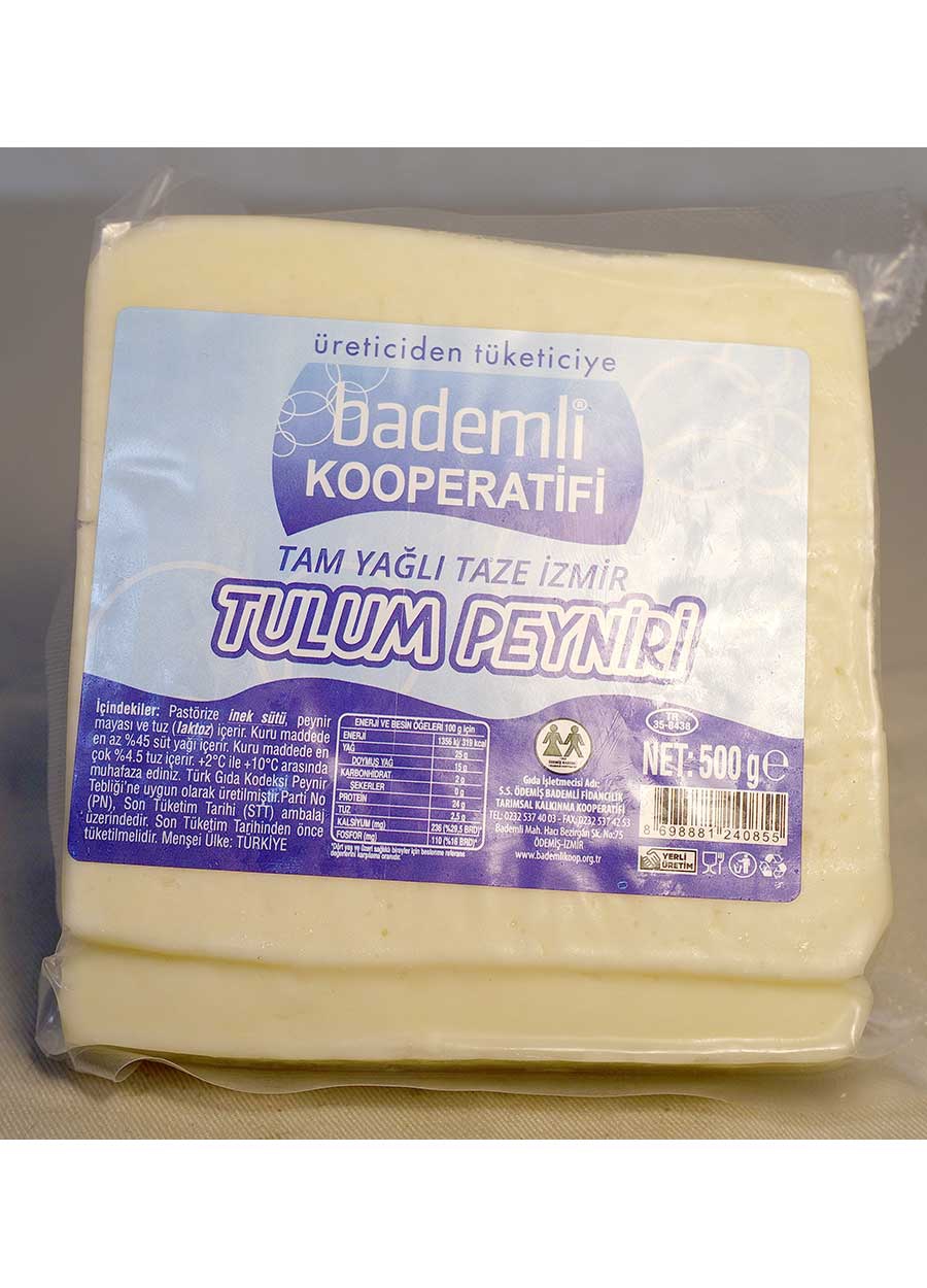 İzmir Tulum Peyniri Tam Yağlı 500 gr - Bademli Kooperatifi