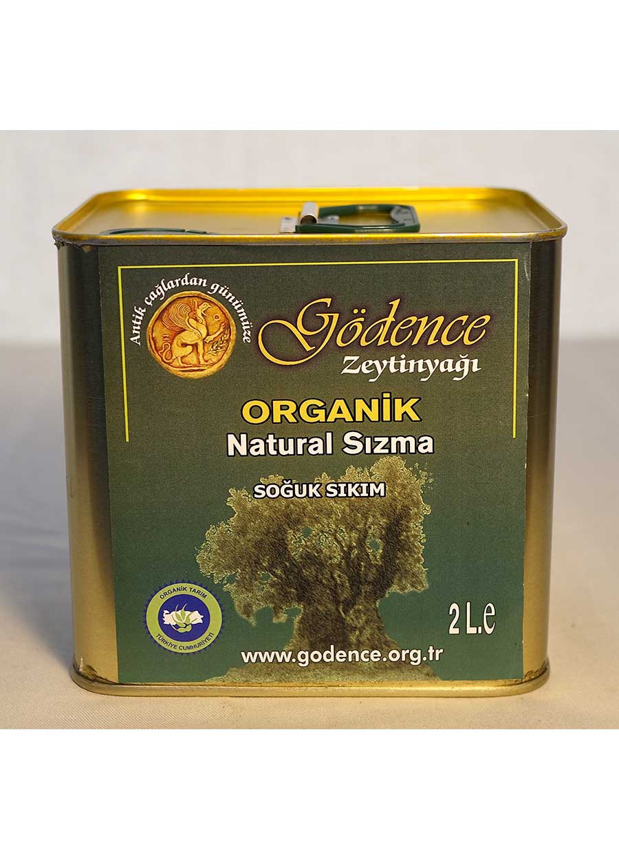 Gödence 93 Organik Natural Sızma Zeytinyağı Soğuk Sıkım 2Lt - Gödence Kooperatifi