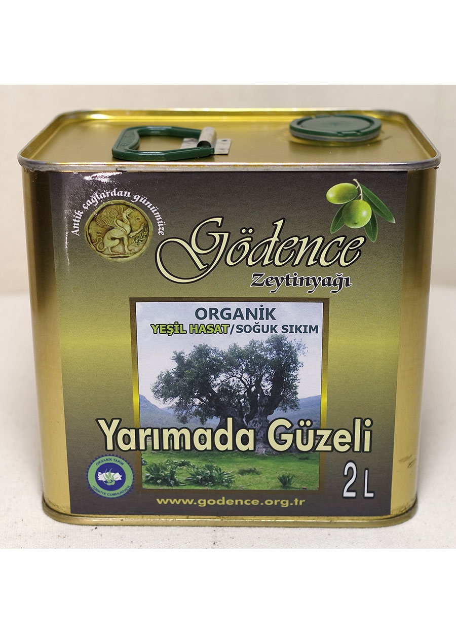 Organik Zeytinyağı Yarımada Güzeli Yeşil Hasat Soğuk Sıkım 2 Lt - Gödence Kooperatifi