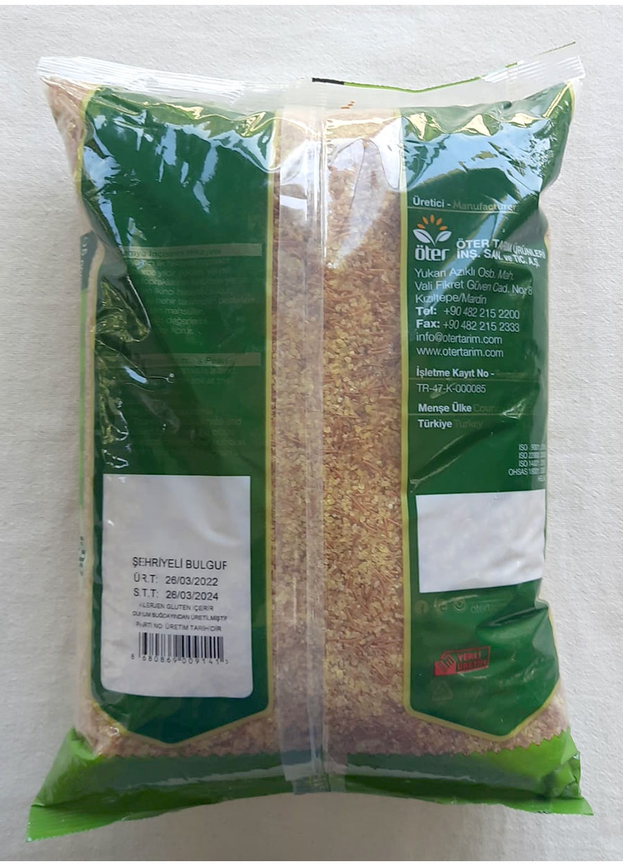 Şehriyeli Pilavlık Bulgur 5000 gr - Mardin Öter Tarım