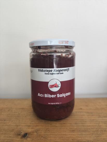 ACI BİBER SALÇASI 600 GR - YILDIZTEPE KOOPERATİFİ