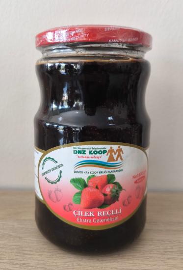 Çilek Reçeli 820 gr.-Denizli Koop.