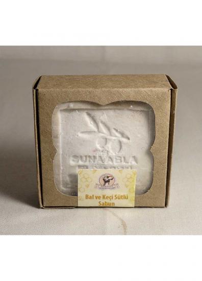 Kül Suyu Zeytinyağı Sabunu (Bal ve Keçi Sütlü)150 gr - Suna Abla Sabunları