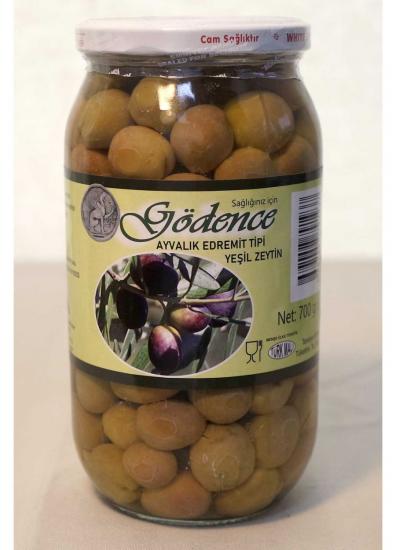 Ayvalık Edremit Yeşil Zeytin 700 gr. - Gödence Kooperatifi 
