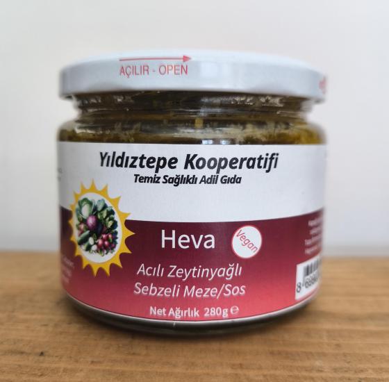 Heva Acılı Zeytinyağlı Kırmızı Pancarlı Meze/sos 280 gr - Eskişehir Yıldıztepe Koop.