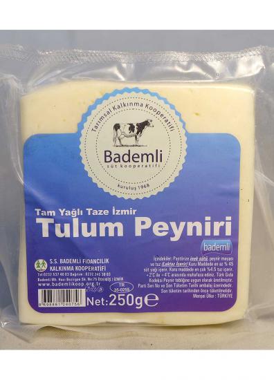 İzmir Tulum Peyniri Tam Yağlı Taze 250 gr - Bademli Kooperatifi