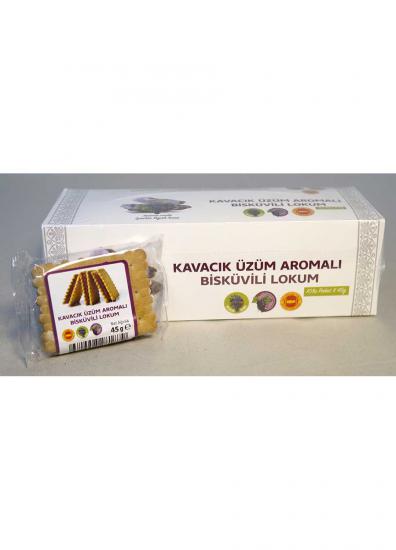 Kavacık Üzüm Aromalı Bisküvili Lokum 45 gr 10’lu Paket - Kavacık Kooperatifi