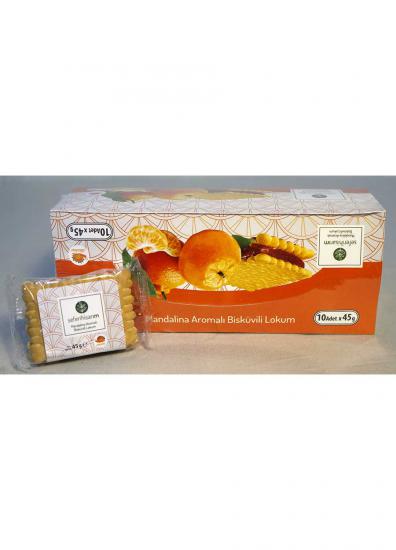 Mandalina Aromalı Bisküvili Lokum 45 gr 10’lu Paket - Doğanbey Kooperatifi