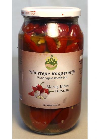 Maraş Biber Turşusu 800 gr - Yıldıztepe Kooperatifi