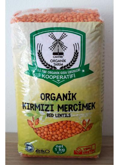 Organik Kırmızı Mercimek 1 kg - Cantire Organik Tarım