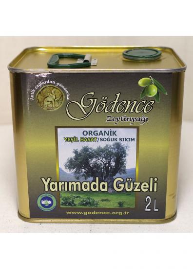 Organik Zeytinyağı Yarımada Güzeli Yeşil Hasat Soğuk Sıkım 2 Lt - Gödence Kooperatifi