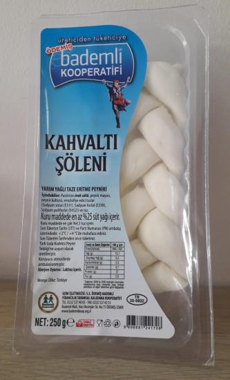 Kahvaltı Şöleni Örgü Peyniri 250 gr-Ödemiş Bademli Tarımsal Kalkınma Kooperatifi