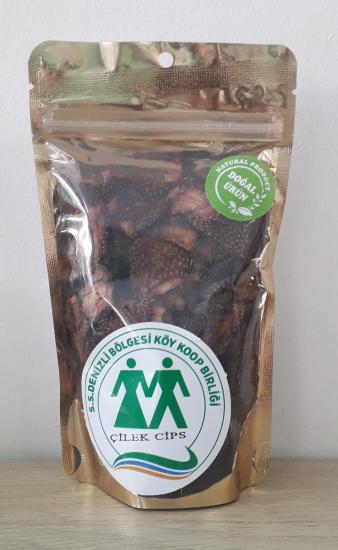 Çilek Cipsi 60 gr-Denizli Kooperatifi