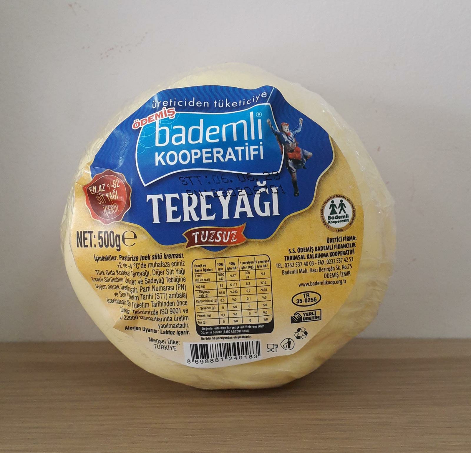 Tereyağı 500 gr - Bademli Kooperatifi