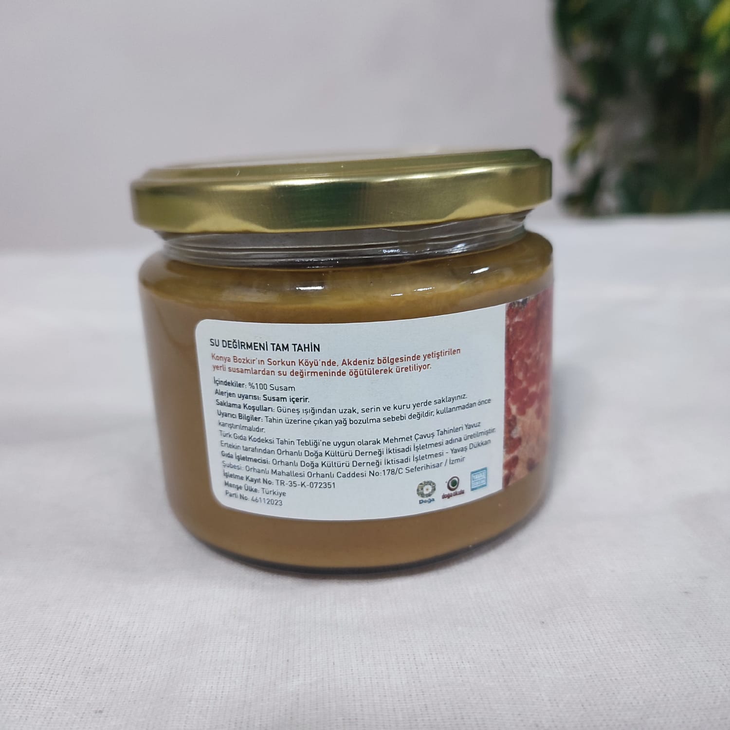Tam Tahin Konya Su Değirmeni 250gr - Doğa Derneği-Yavaş Dükkan